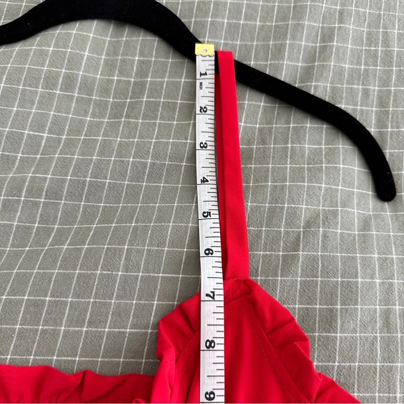 Topshop Red Dress Size 10 - Picture 9 of 10